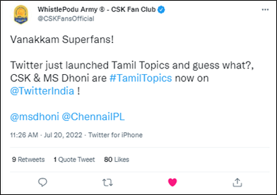Twitter introduces Tamil Topics, continues to build for multilingual India