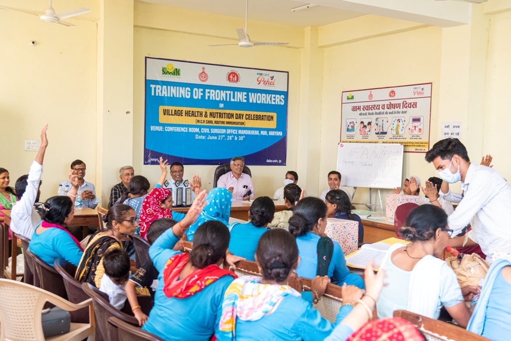 Smile Foundation receives Certificate of Appreciation from District Health Administration, Nuh, Government of Haryana, for its efforts to improve quality of healthcare services