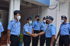 AIR VICE MARSHAL MV RAMA RAO VISITS AIR FORCE STATION AVADI