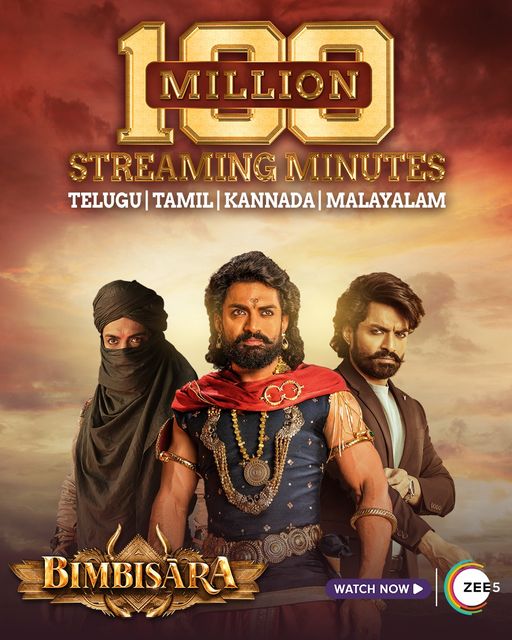 Nandamuri Kalyan Ram’s Bimbisara becomes a massive success on ZEE5; Hits 100MN Streaming minutes!