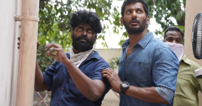 டூப் போடாமல் ஸ்டண்ட் காட்சியில் நடித்த நடிகர் சோமுவுக்கு நடிகர் விஷால் பாராட்டு!