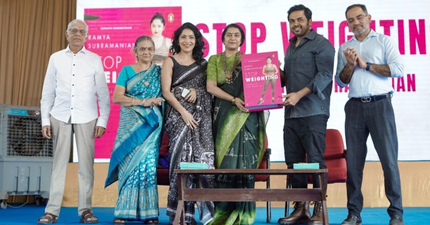 Actors Karthi and Suhasini Manirathnam launch Ramya’s ‘Stop Weighting’