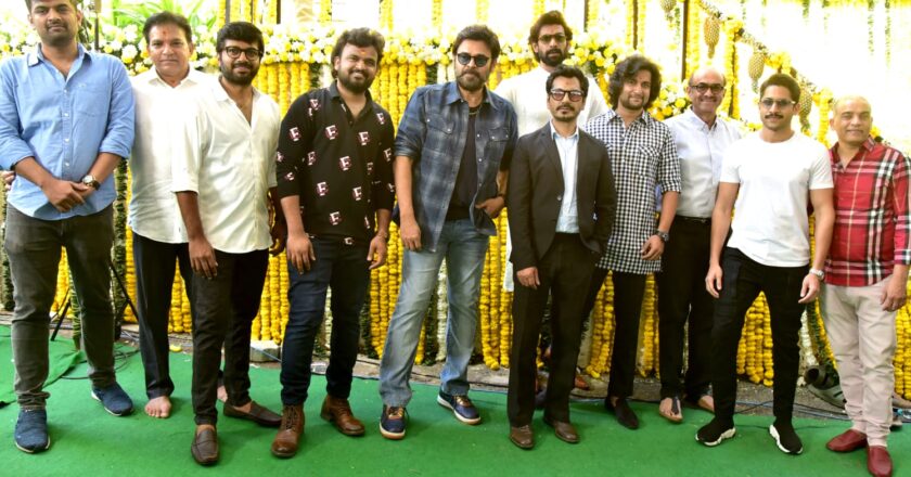 Victory Venkatesh, Nawazuddin Siddiqui, Sailesh Kolanu, Venkat Boyanapalli, Niharika Entertainment’s Prestigious Project