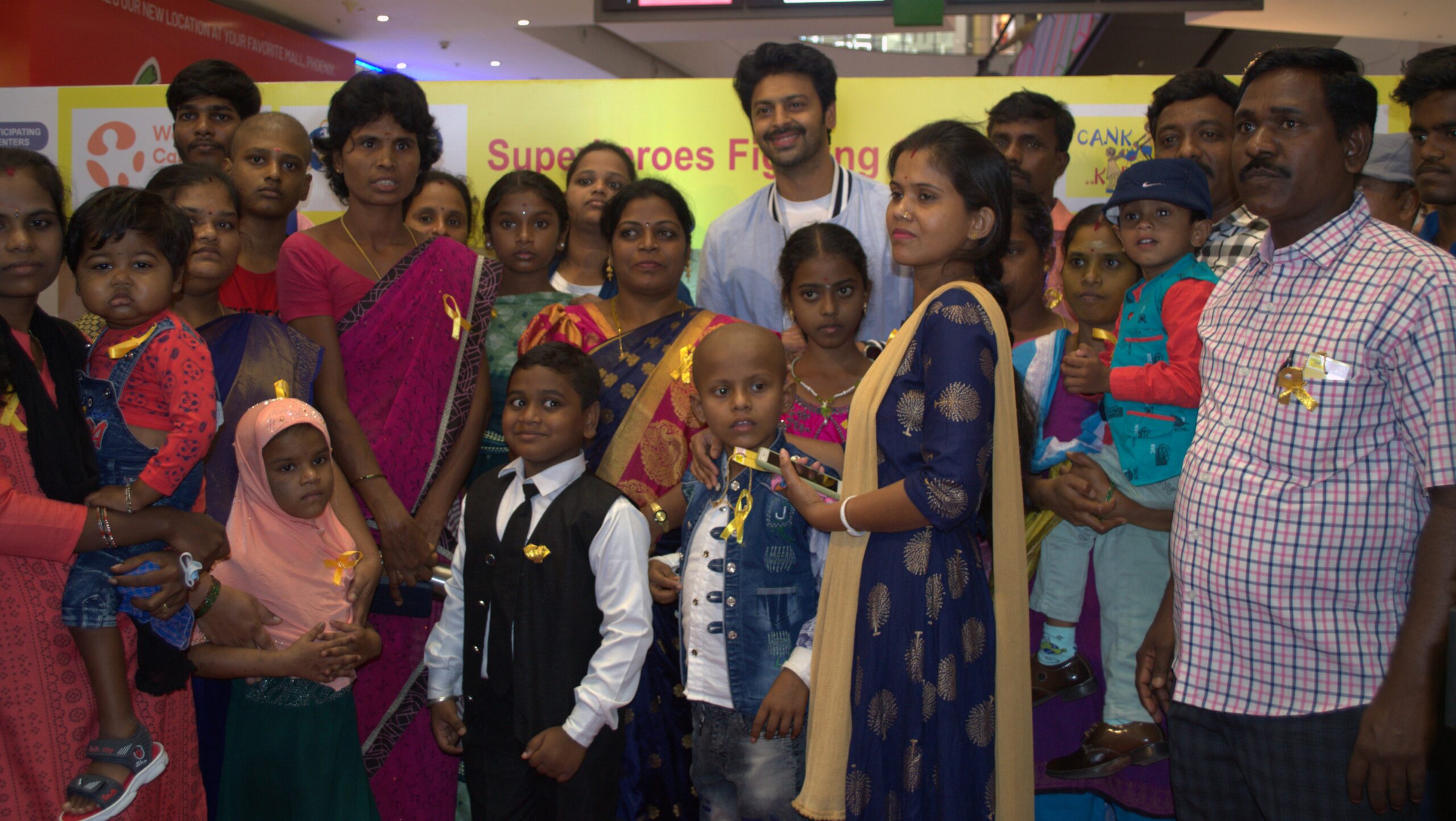 Tamil Actor Srikanth cheers for cancer survivors at a public event at Pheonix Marketcity