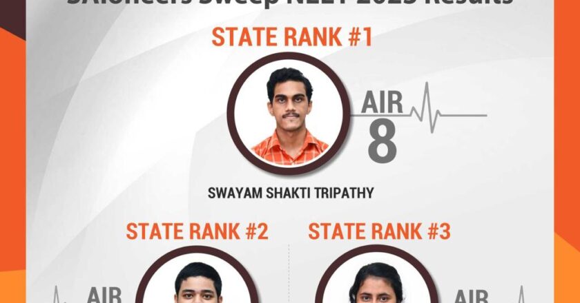 SAI International School Bags Top 3 Ranks in the State in NEET 2023