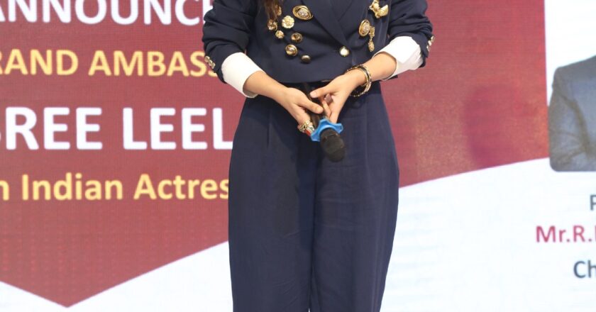 Chennais Amirta Group of Institutions Chairman Mr.R.Boominathan Announced Actress Sreeleela as Brand Ambassador