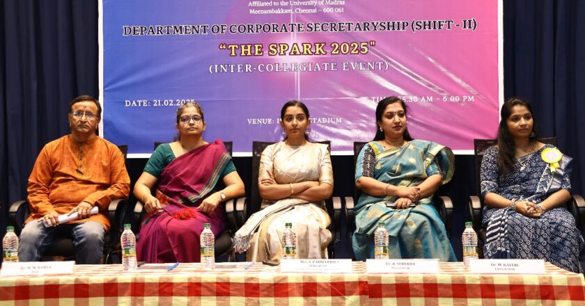 A.M. Jain College hosted ‘The Spark 2025