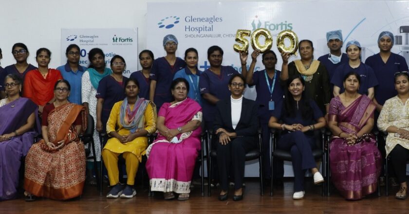 Gleneagles Hospitals Chennai Achieves Milestone of 500 robotic