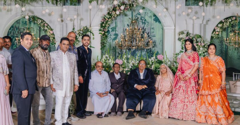 The Lalwani family hosted a grand wedding reception