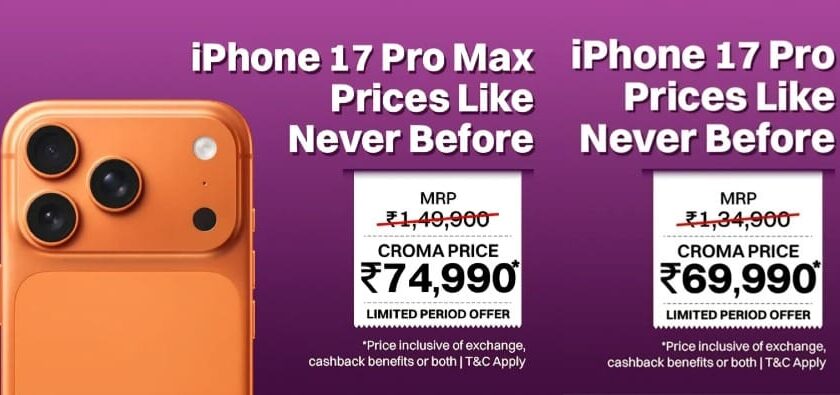 Croma Opens Pre-Bookings for New iPhone 18 Pro Line-Up