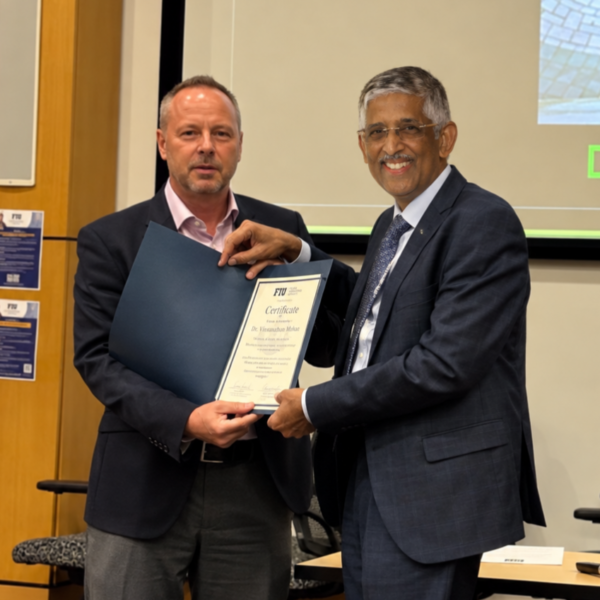 Dr. V. Mohan Conferred the Prestigious Dr. Herbert and Nicole Wertheim Leadership Award