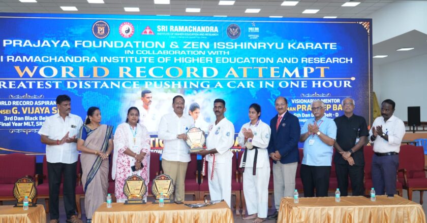 CHENNAI KARATE INSTRUCTOR MAKES HISTORY WITH WORLD RECORD