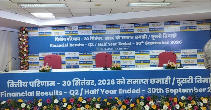 Indian Bank Financial Results for the Quarter ended 30th September 2026